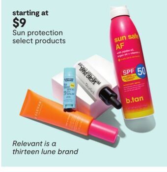 JC Penney Sun protection select products offer