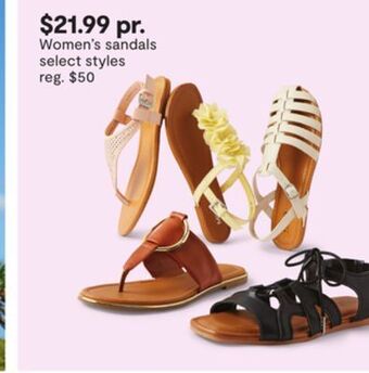 JC Penney Women's sandals offer