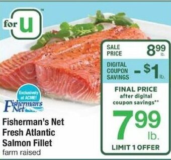 ACME Fisherman's Net Fresh Atlantic Salmon Fillet offer