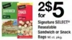 ACME Resealable Sandwich Or Snacks offer