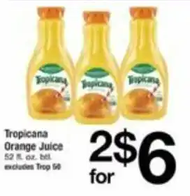 ACME Tropicana Orange Juice 52 oz offer