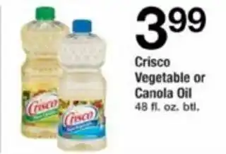 ACME Crisco Vegetable or Canola Oil 48 oz offer