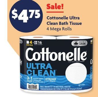 Family Dollar Cottonelle ultra clean bath tissue offer