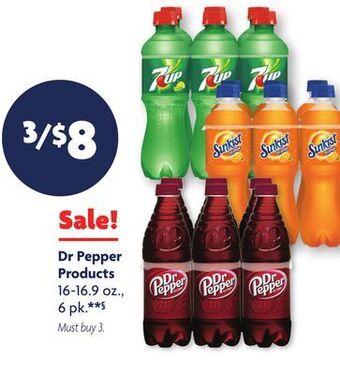 Family Dollar Dr pepper products offer