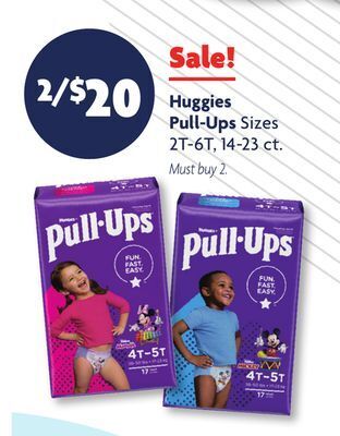 Family Dollar Huggies pull-ups offer