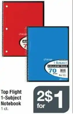 ACME Top Flight 1-Subject Notebook offer