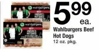 ACME Wahlburgers Beef Hot Dogs 12 oz offer