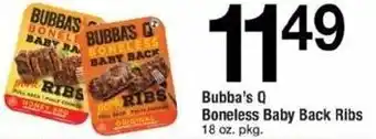 ACME Bubba's Q Boneless Baby Back Ribs 18 oz offer