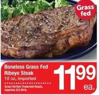 ACME Boneless Grass Fed Ribeye Steak offer