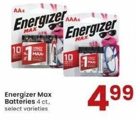Albertsons Energizer Max Batteries offer