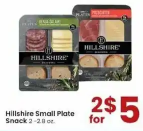 Albertsons Hillshire Small Plate Snacks 2-2.8 oz offer