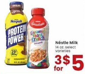 Albertsons Néstle Milk 14 oz offer