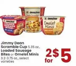 Albertsons Jimmy Dean Scramble Cup Loaded Sausage Bites offer