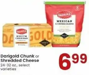 Albertsons Darigold Chunk Or Shredded Cheese 24-32 oz offer