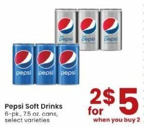 Albertsons Pepsi Soft Drinks offer