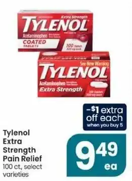 Albertsons Tylenol Extrength Pain Relief offer