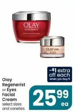 Albertsons Olay Regenerist Or Eyes Facial Cream offer