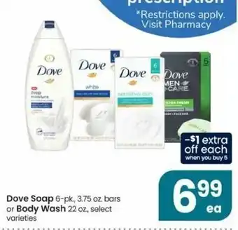 Albertsons Dove Soap Or Body Wash offer