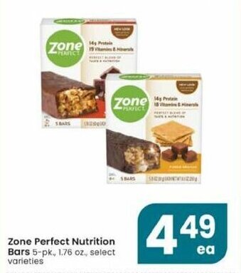 Albertsons Zone Perfect Nutrition Bars offer
