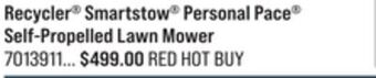 Ace Hardware Toro recycler® smartstow® personal pace® self-propelled lawn mower offer