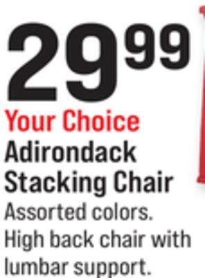 Ace Hardware Adirondack stacking chair offer