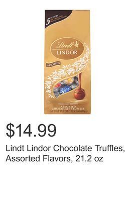 Costco Lindt lindor chocolate truffles, assorted flavors, 21.2 oz offer