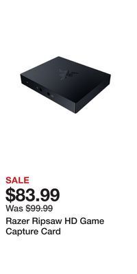 Game Stop Razer ripsaw hd game capture card offer