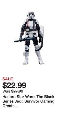 Hasbro star wars: the black series jedi: survivor gaming greats riot scout trooper 6-in action figure