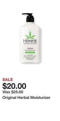 Ulta Beauty Original herbal moisturizer offer