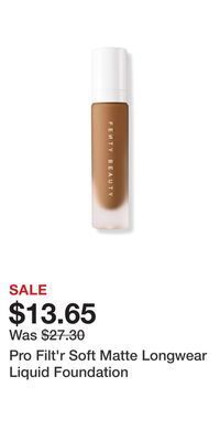 Ulta Beauty Pro filt'r soft matte longwear liquid foundation offer