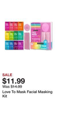 Ulta Beauty Love to mask facial masking kit offer
