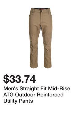 Tractor Supply Company Men's straight fit mid-rise atg outdoor reinforced utility pants offer