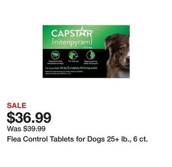 Tractor Supply Company Flea control tablets for dogs 25+ lb., 6 ct. offer