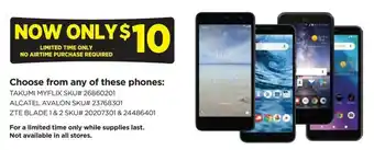 Dollar General Choose from any of these phones: offer