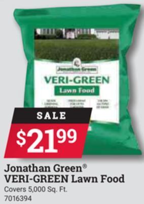 Ace Hardware Jonathan green® veri-green lawn food offer
