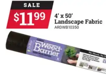 Ace Hardware 4' x 50' landscape fabric offer