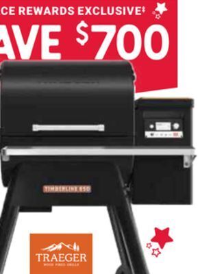 Ace Hardware Traeger® timberline 850 wood pellet grill offer