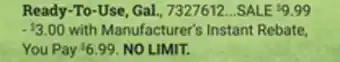 Ace Hardware Spectracide weed and grass killer ready-to-use, gal offer