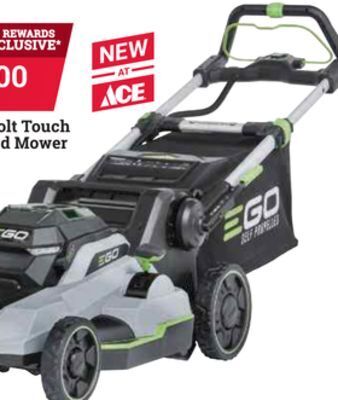 Ace Hardware Ego power + 56 volt touch drive self-propelled mower offer