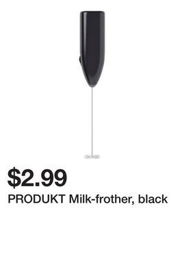 Ikea Produkt milk-frother, black offer