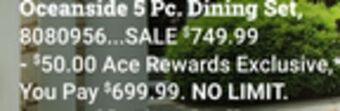 Ace Hardware Oceanside 5 pc. dining set offer