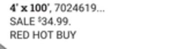 Ace Hardware Scotts professional landscape fabric 4' x 100' offer