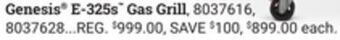Ace Hardware Weber genesis® e-325s gas grill offer