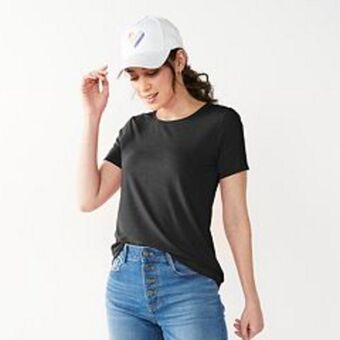 Kohl's Women's nine west essential crewneck tee offer