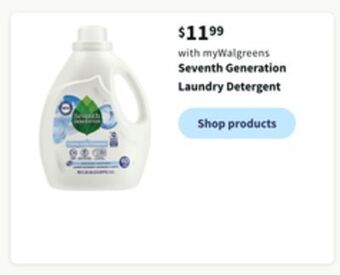 Walgreens Seventh generation laundry detergent offer