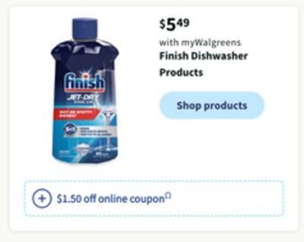 Walgreens Finish dishwasher products offer