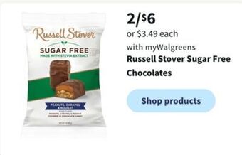 Walgreens Russell stover sugar free chocolates offer