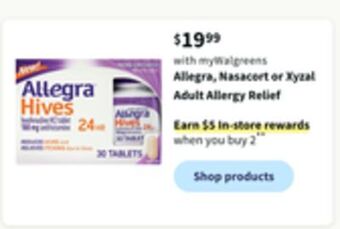 Walgreens Allegra offer