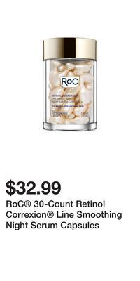 Roc® 30-count retinol correxion® line smoothing night serum capsules