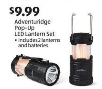 Aldi Adventuridge Pop-Up LED Lantern Set offer